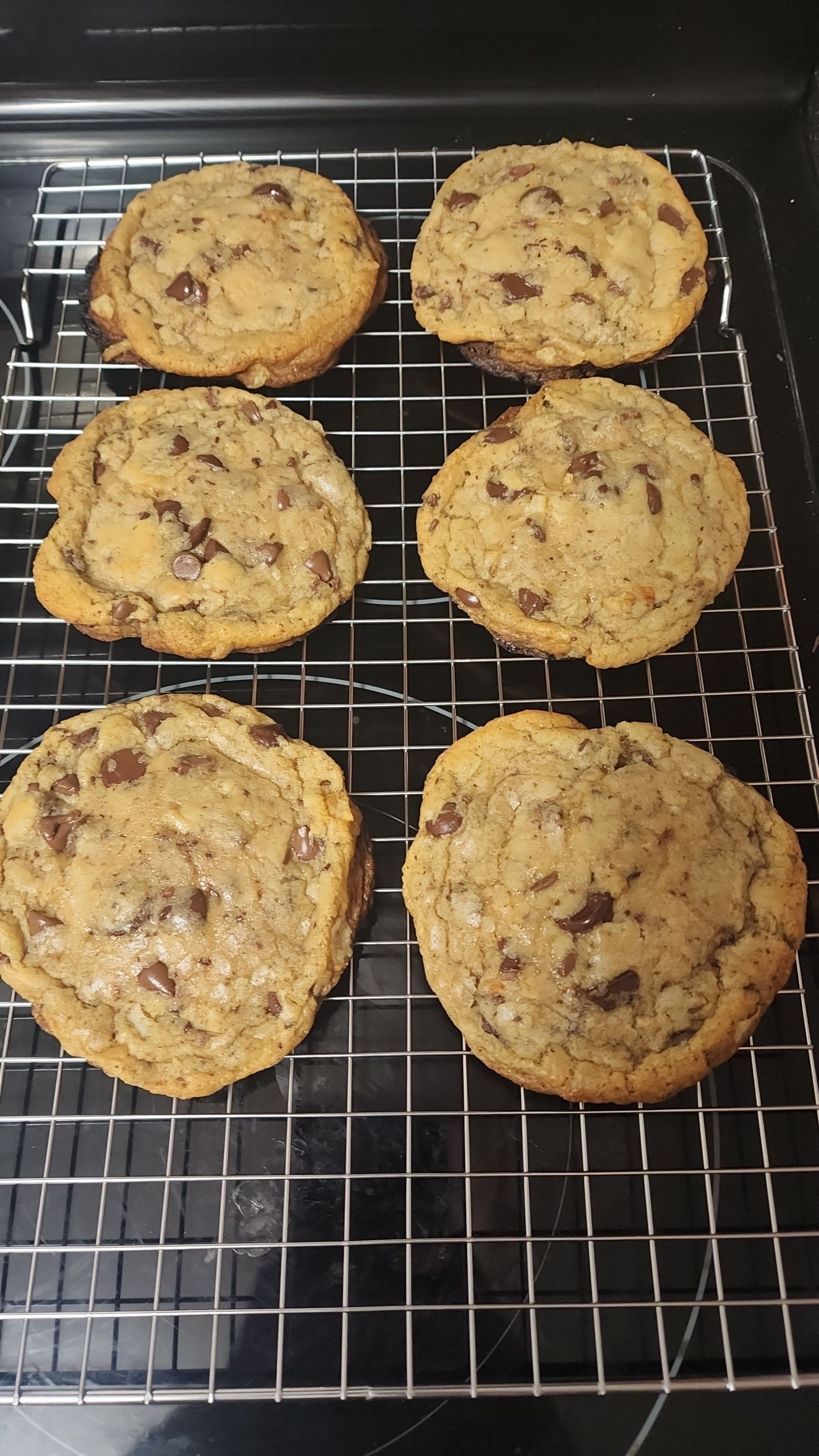 Chocolate chip cookies made with crumbled kettle chips